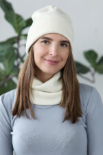 witte merino muts dames
