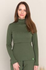 Pull mérinos pour maman allaitante
