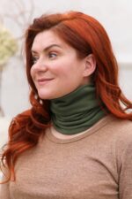 Cache-cou femme en laine mérinos