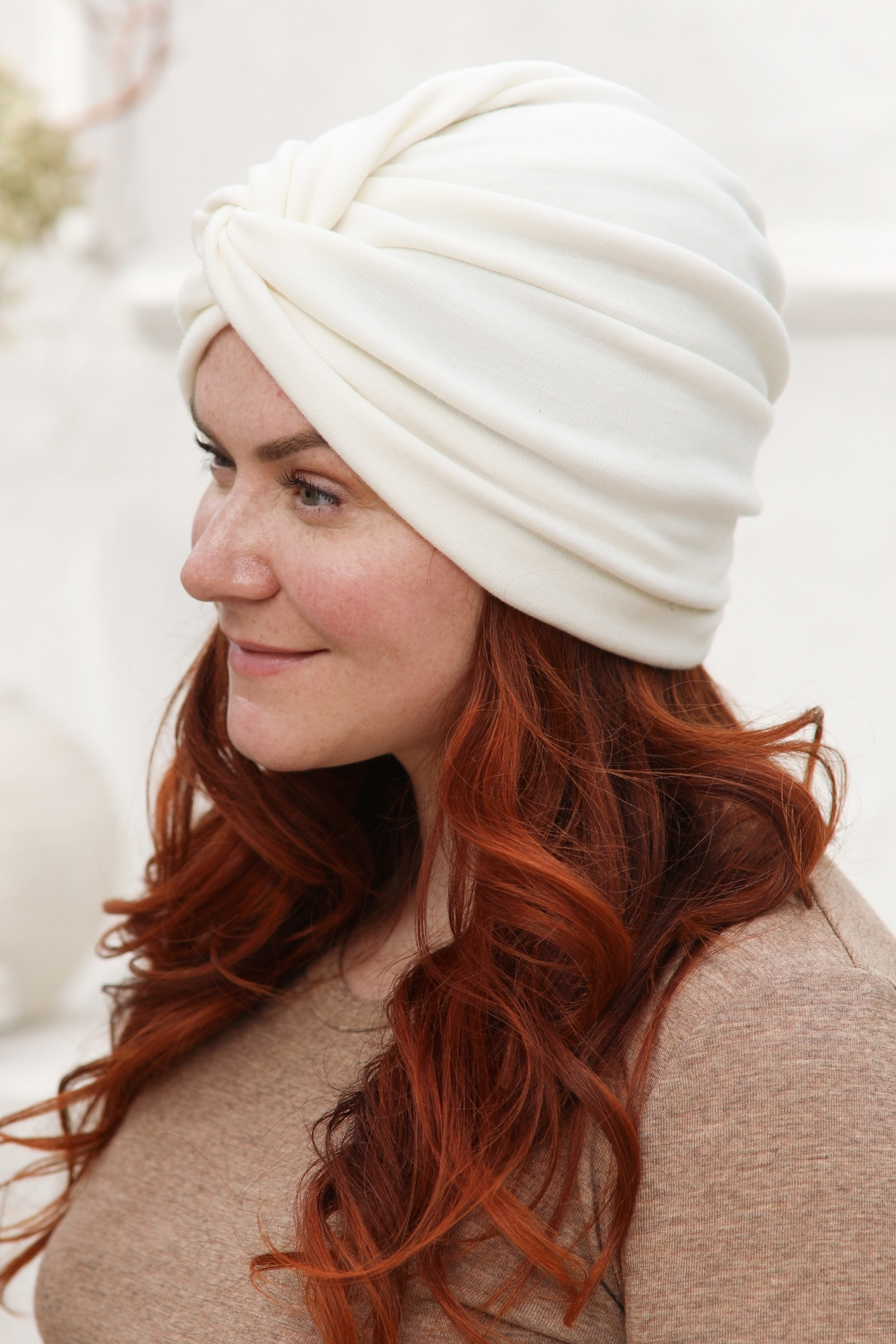 siltas-turbanas Winter tulband dames van merinowol