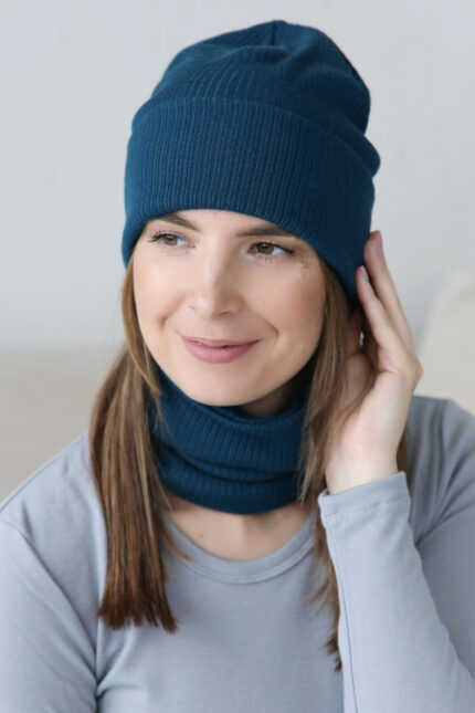 Wollen nekwarmer dames van merinowol