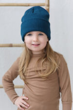 Strickmütze für Kinder aus Merinowolle