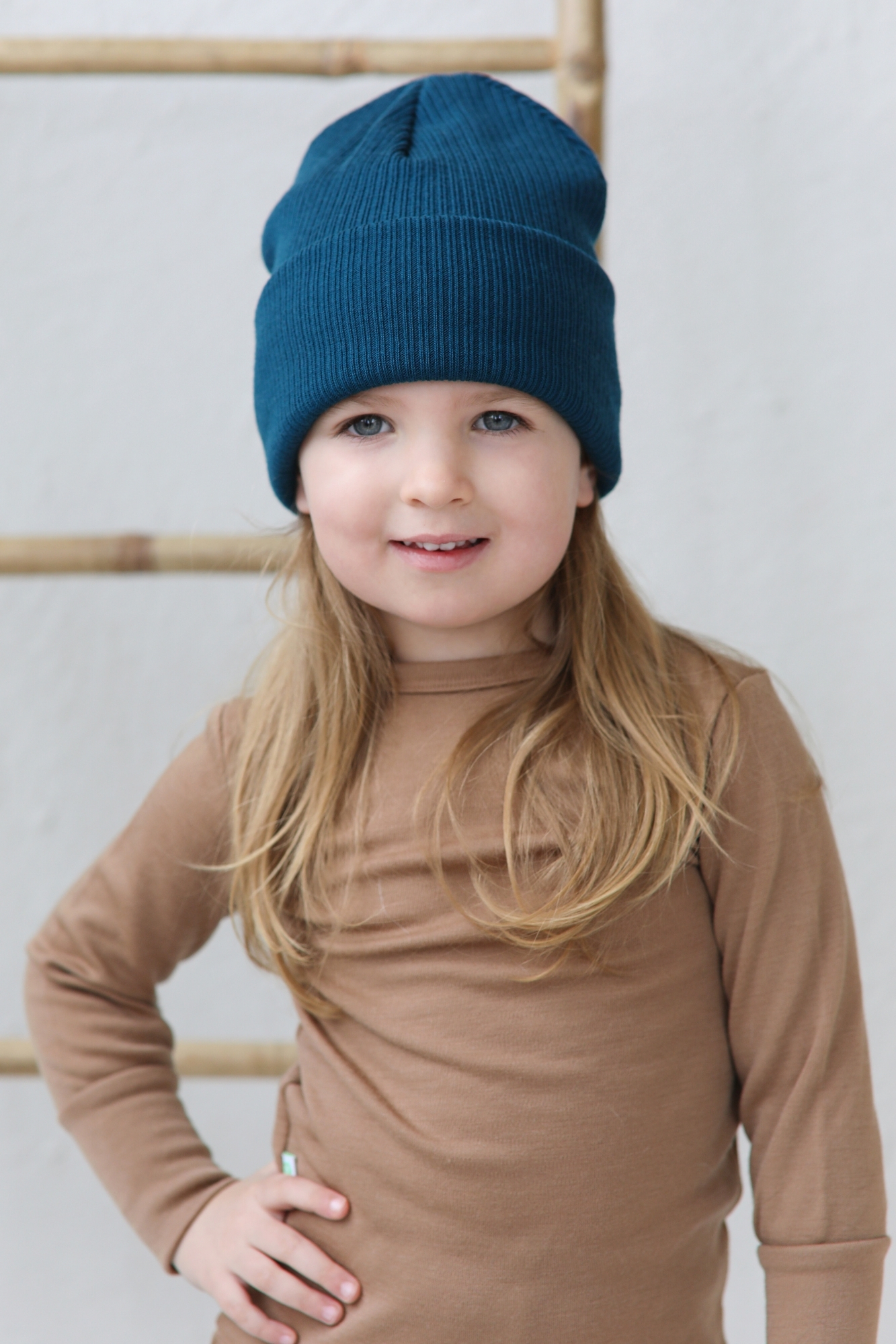 megzta-vaikiska-kepure Strickmütze für Kinder aus Merinowolle