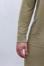 Leinen Pyjama Herren lang mit weichem Oberteil und Hose