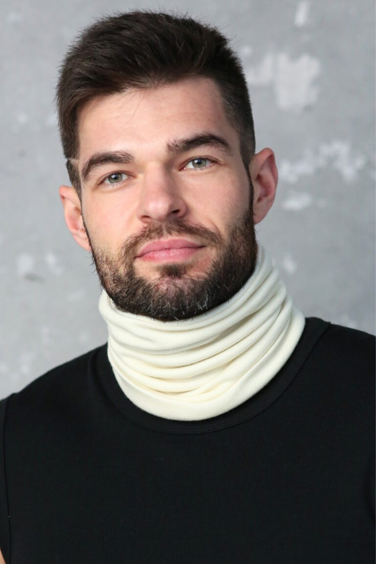 Neckwarmer for Men in Merino Wool