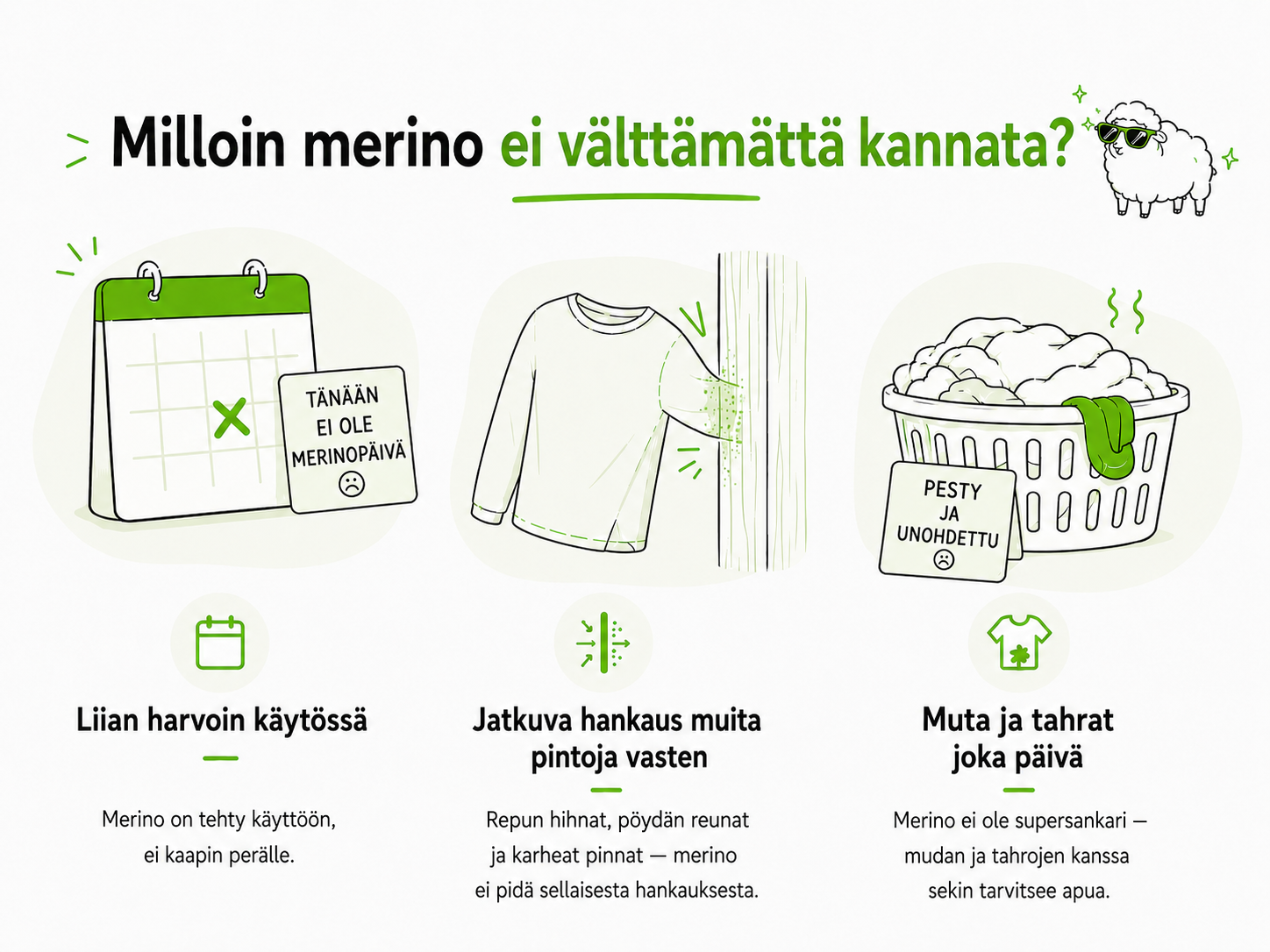 milloin merino ei välttämättä kannata